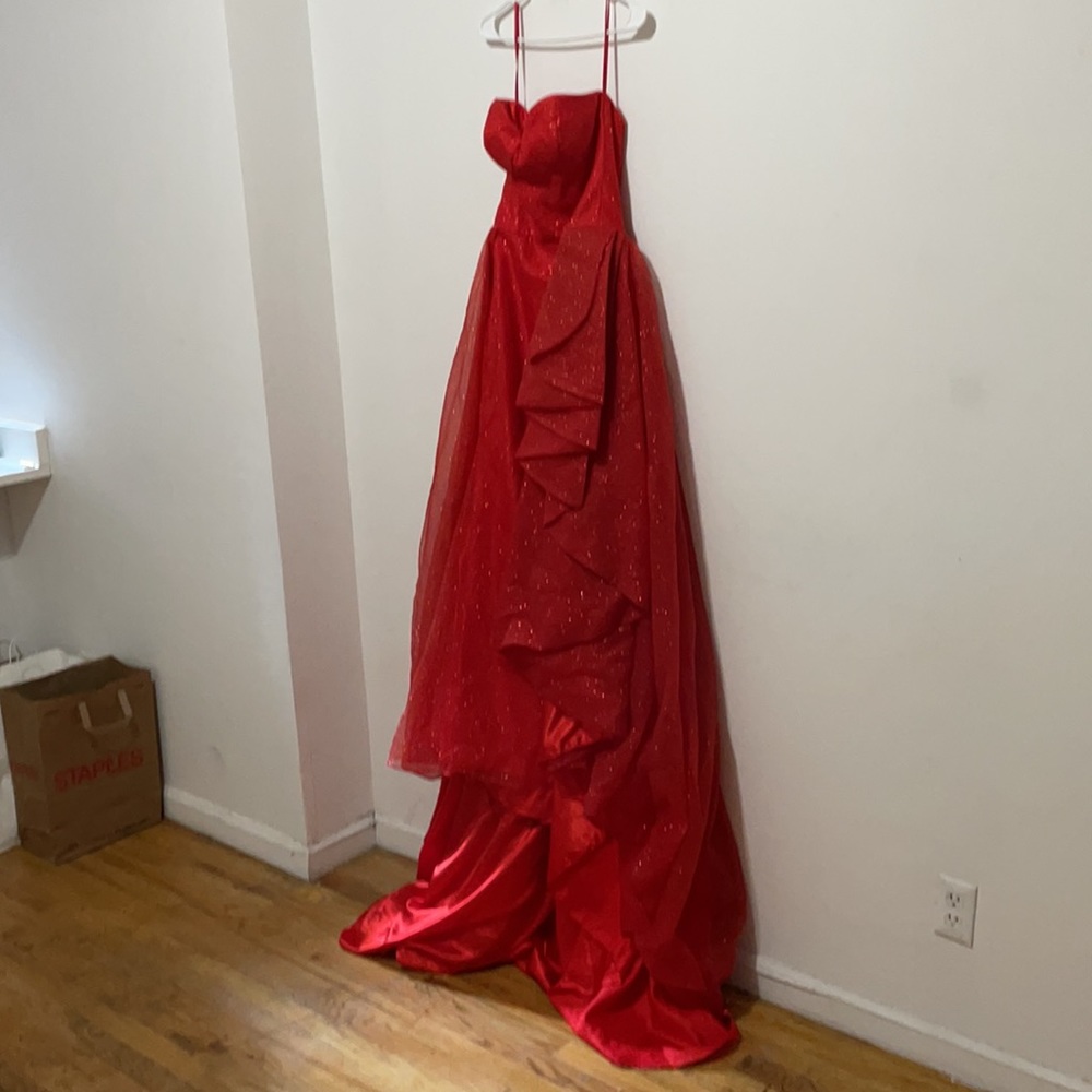 Red Pageant Dress - Picture 4 of 6